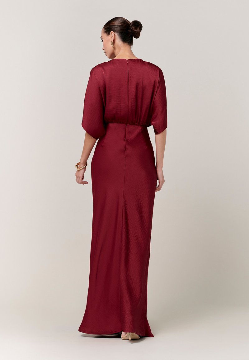 burgundy abaya dress Nadine Burgundy Abaya – Fustaann main image 1