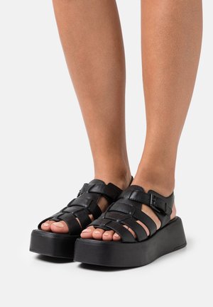s.Oliver Platform sandals - black