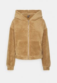 PCCARLI ZIP HOODIE - Casaco polar - tigers eye