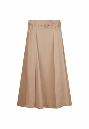 LIU JO, LIU JO POPLIN MIDI SKIRT - A-lõikeline seelik - light brown