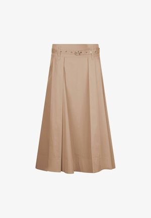 LIU JO, LIU JO POPLIN MIDI SKIRT - A-lõikeline seelik - light brown