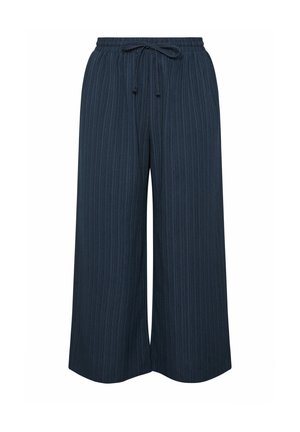 Yours Clothing, WOMEN'S WIDE LEG TROUSERS - Pantalon classique - navy