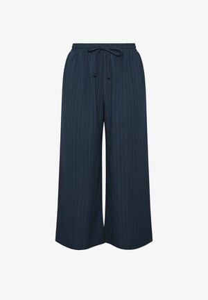 Yours Clothing, WOMEN'S WIDE LEG TROUSERS - Pantalon classique - navy