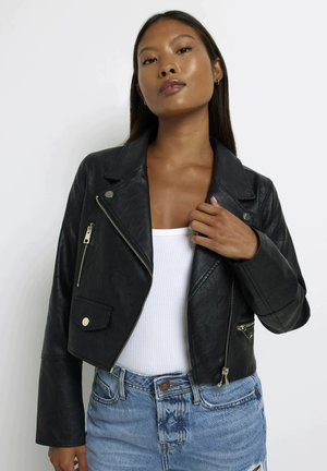 Leather jacket - black