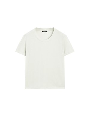 Massimo Dutti LIGHTWEIGHT SHORT SLEEVE - Jednoduché tričko - light blue