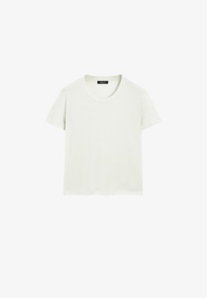 Massimo Dutti LIGHTWEIGHT SHORT SLEEVE - Basic T-shirt - light blue