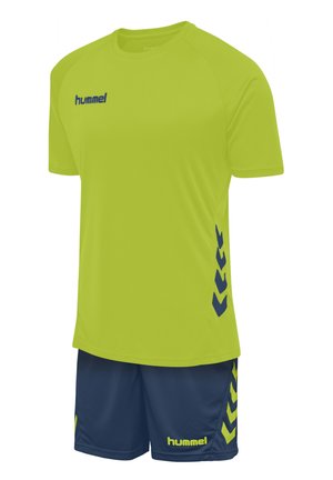 DUO SET - Shorts - lime punch/dark denim