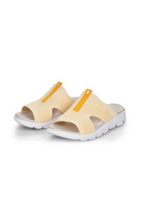 Rieker Pantolette flach - white yellow