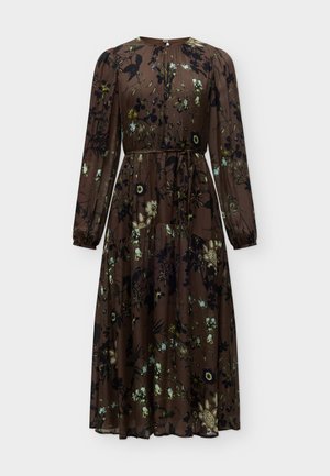 Marc O'Polo, WOVEN DRESSES - Maxi-jurk - dark brown/multi-coloured