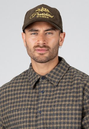 PROHIBITED, LEAF CORDUROY CAP UNISEX - Cap - brown