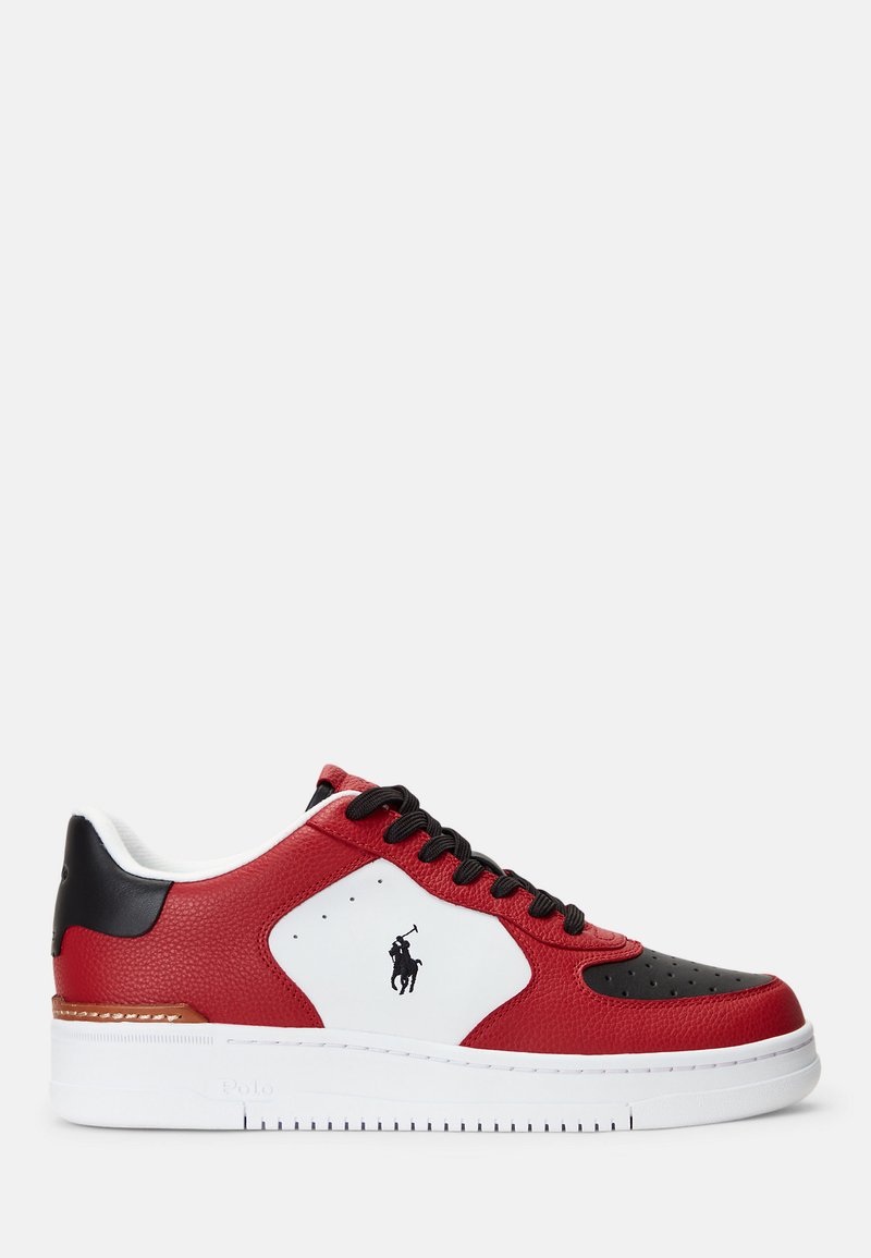 Polo Ralph Lauren - MASTERS COURT TOP UNISEX - Matalavartiset tennarit - red/black/white, Suurenna