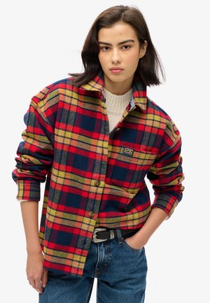 Superdry & Co, CHECK - Summer jacket - navy red check
