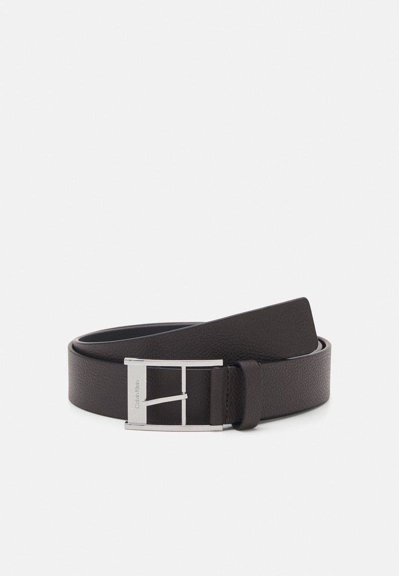 Calvin Klein SLEEK - Ceinture - dark brown pebble