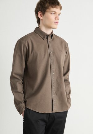 GARMENT DYE SHIRT - Button down-skjorte - tarmac