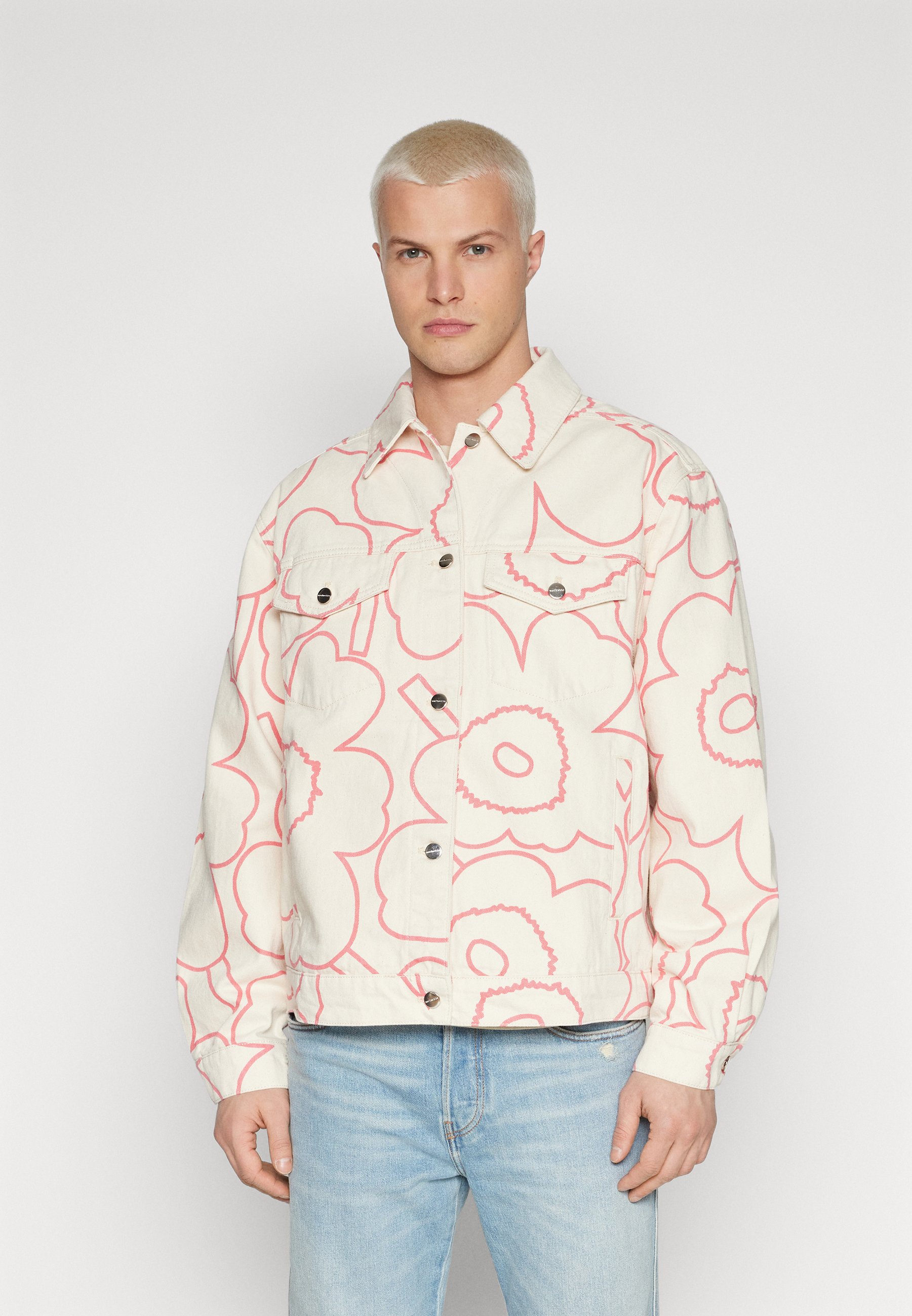 Marimekko YSTÄVYYS PIENI PIIRTO UNIKKO UNISEX - Denim jacket  