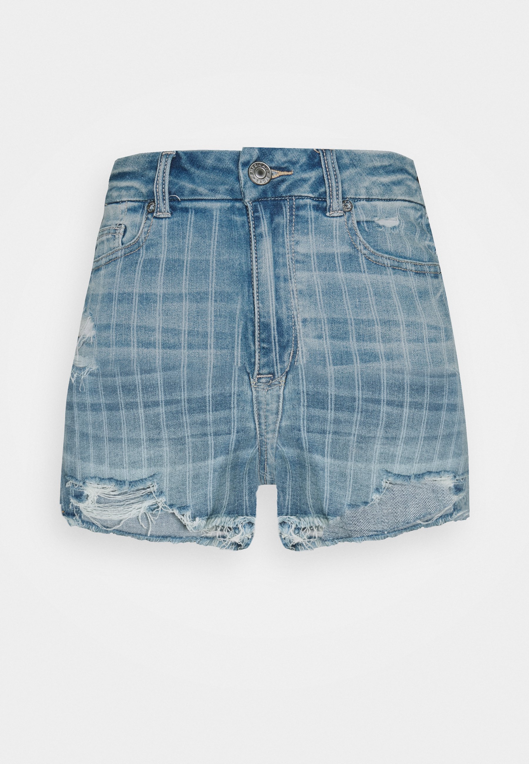 American Eagle Curvy Denim Shorts Retro Indigo, Women's, Size: 6, Blue Denim