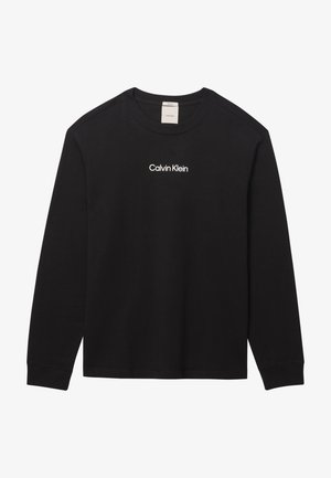 Calvin Klein, RELAXED STANDARD LOGO CREWNECK TEE - Langarmshirt - black