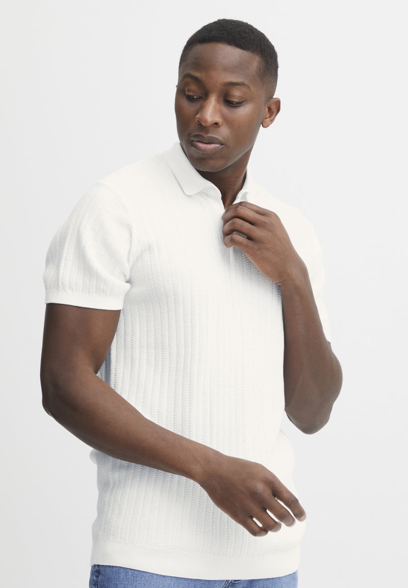 Casual Friday CFKARL POLO S KNIT - Pólóing - ecru
