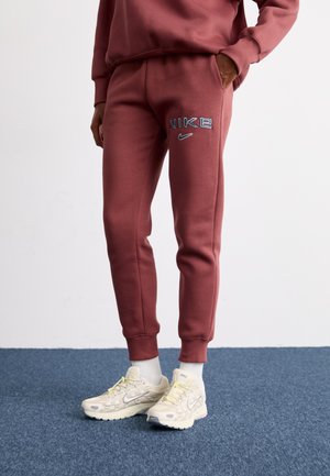 LOGO - Pantaloni de trening - red sepia