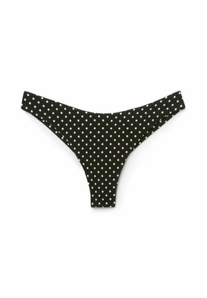 Calzedonia, POLKA DOT BLACK BRAZILIAN - Bikini-Hose - black