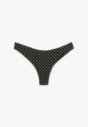 Calzedonia, POLKA DOT BLACK BRAZILIAN - Bikini-Hose - black