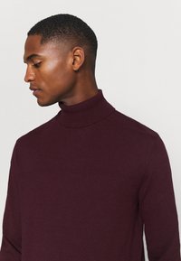 Selected Homme SLHBERG ROLL NECK NOOS - Pulóver - winetasting melange