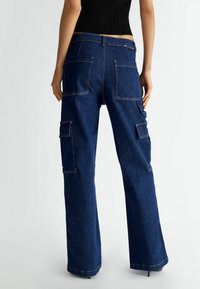 LIU JO Trapezaste traperice - dark-blue denim