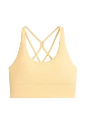 OYSHO, COMFORTLUX MEDIUM SUPPORT WITH CUPS - Brassières de sport à maintien léger - light yellow