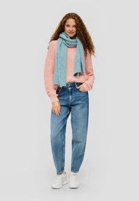 QS MIT MUSTER - Strickpullover - papaya