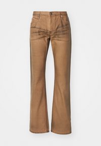WORKER - Jeans Straight Leg - waxed oil stain
