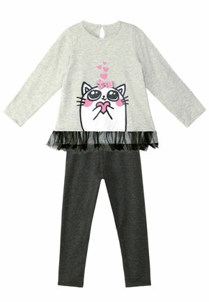 CUTE CAT SET - Verryttelyhousut - grau