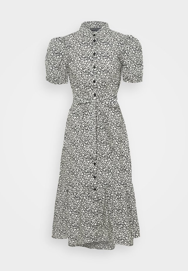 MONO MIDI DRESS - Shirt dress - black/white