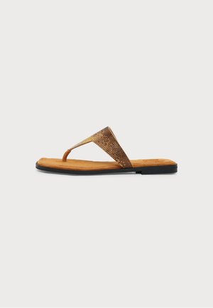Nodaleto, BULLA NOVA FLAT - Σανδάλια τύπου T - mustard/strass degrade