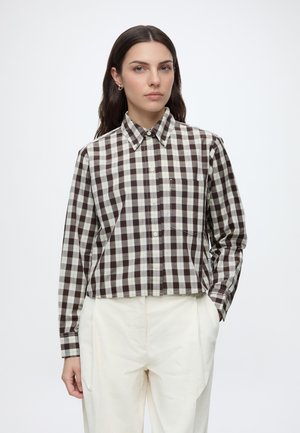 Marc O'Polo DENIM, LONGSLEEVE - Риза с копчета - offwhite/multi-coloured