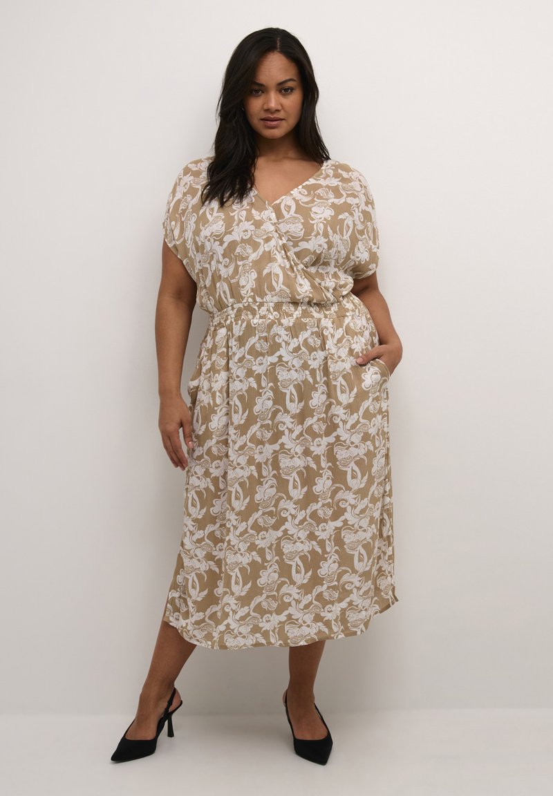 Kaffe Curve JENNA  - Nappali ruha - brown chalk paisley print