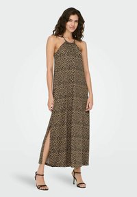 JDY ÄRMELLOSES - Maxikleid - toasted coconut