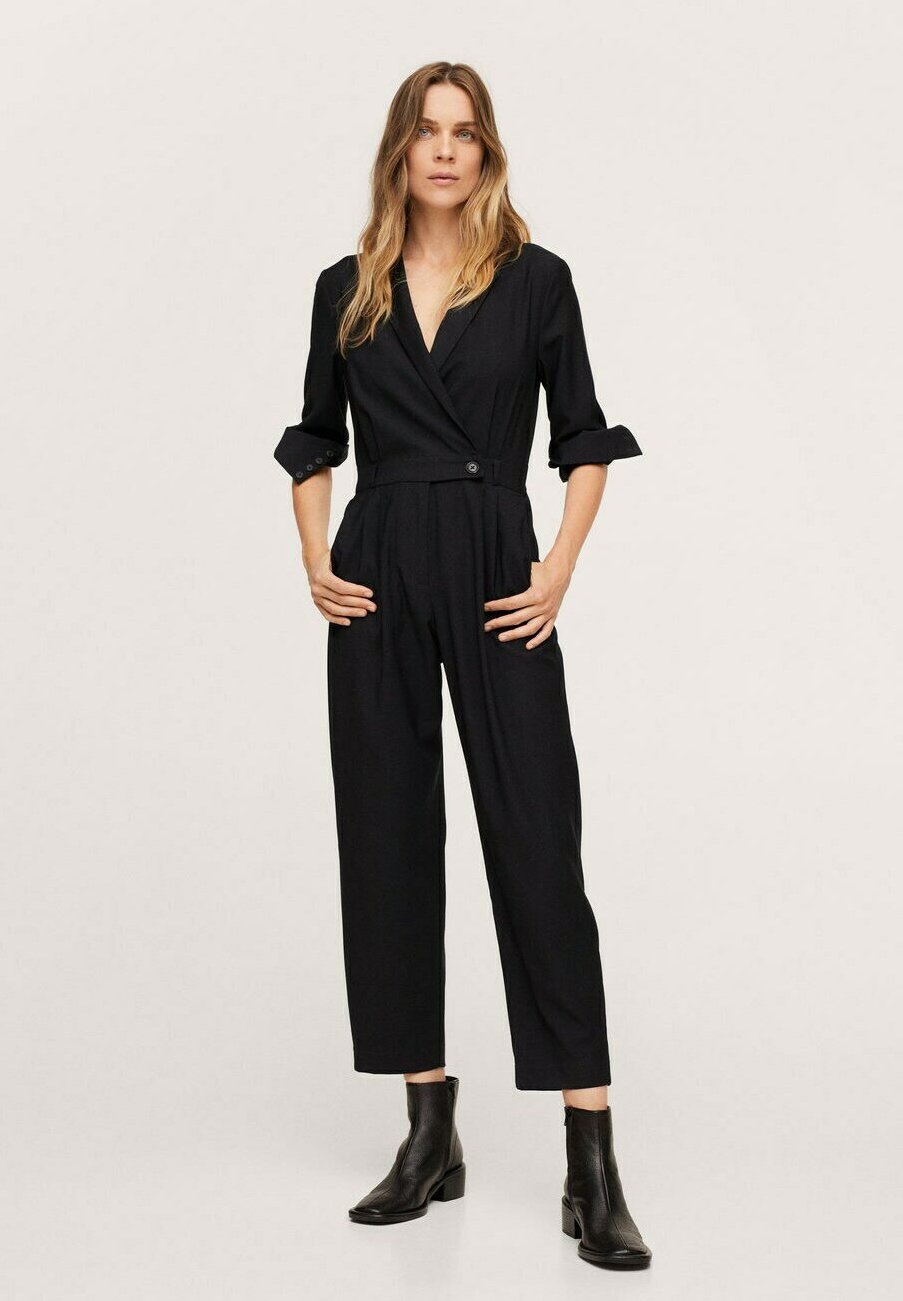 Mango ENCOLURE CROISÉE - Combinaison - noir - ZALANDO.FR