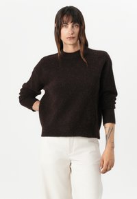 Samsøe Samsøe ANOUR  - Stickad tröja - black coffee