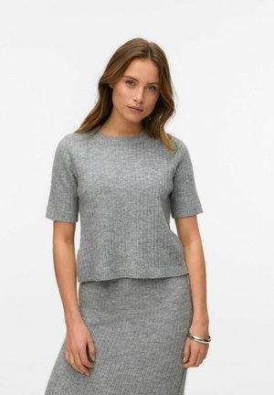 VMSALLY - Lihtne T-särk - light grey melange