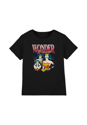 Cotton Soul, WONDER WOMAN CLASSIC BOOTLEG UNISEX - Print T-shirt - black
