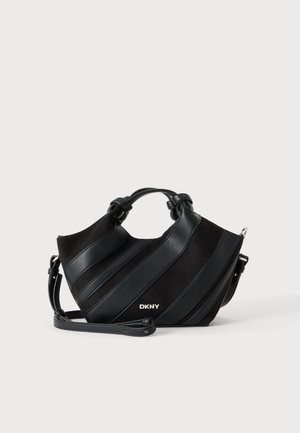 DKNY, PAULA TOTE - Sac à main - black/silver-coloured