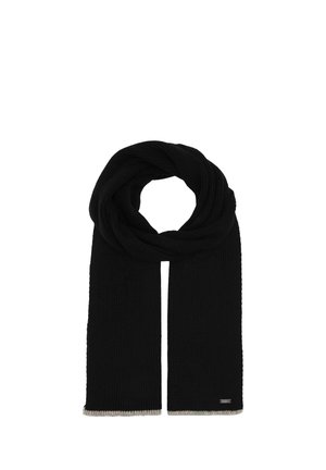 bugatti, SCHURWOLLE SCHAL UNI - Scarf - black