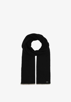 bugatti, SUEDE-LOOK FLATCAP - Schal - black