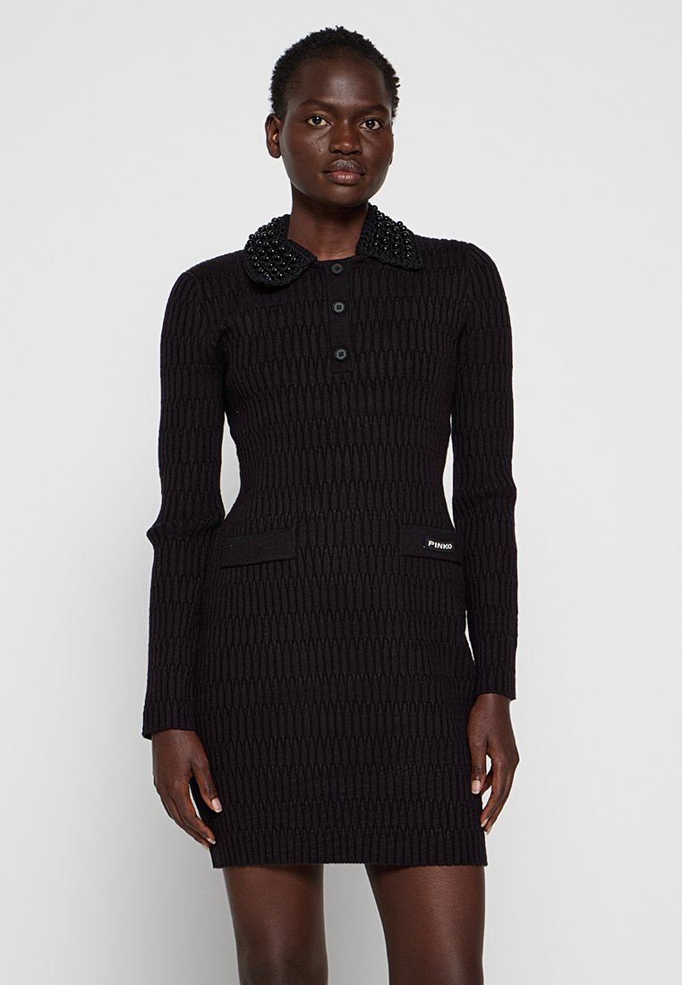pinko Gebreide jurk zwart