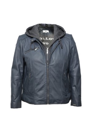 Leren jas - navy