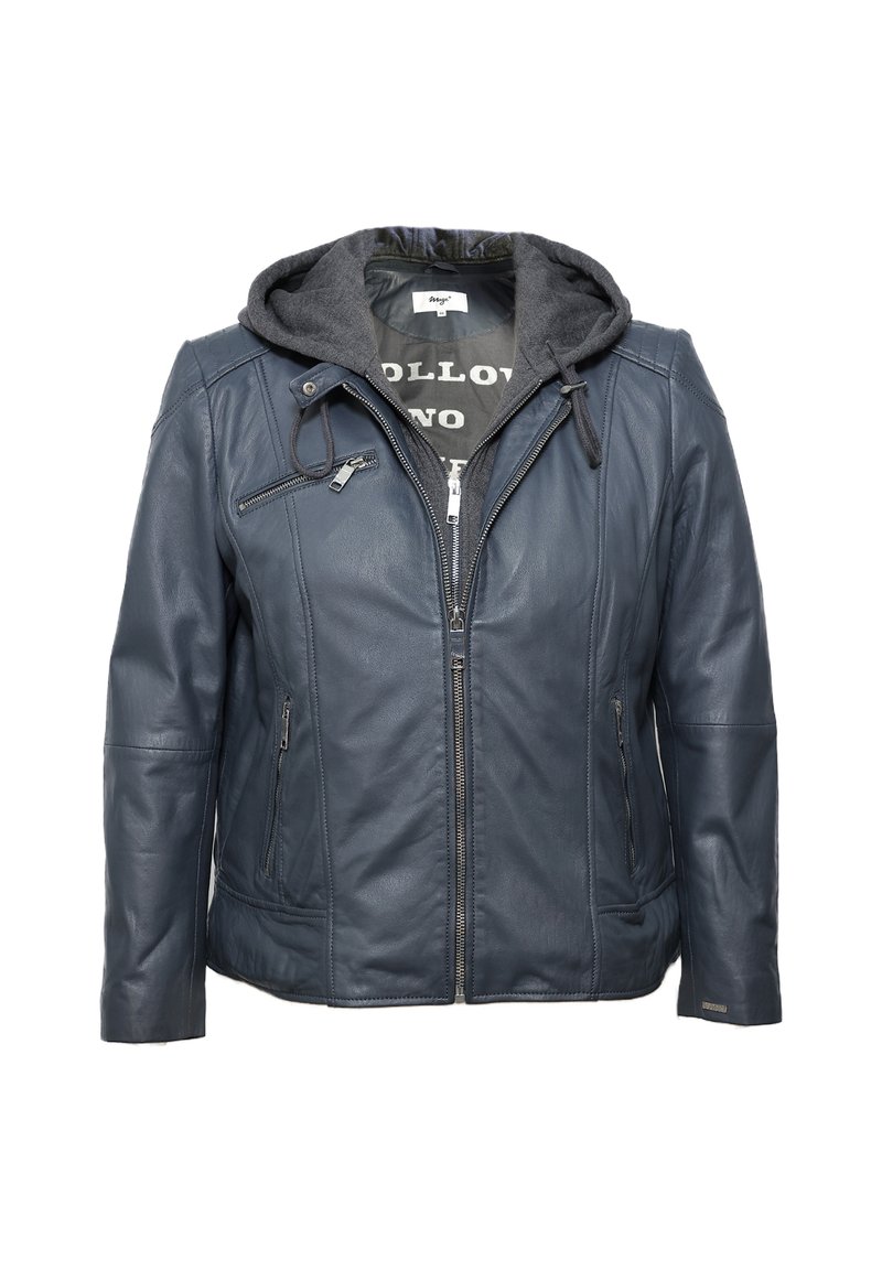 Maze Leren jas - navy