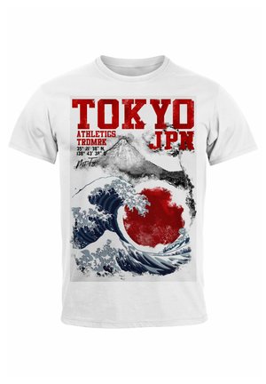 TOKYO JAPAN STYLE FUJI WELLE BIG WAFE FASHION STR - Print T-shirt - weiß