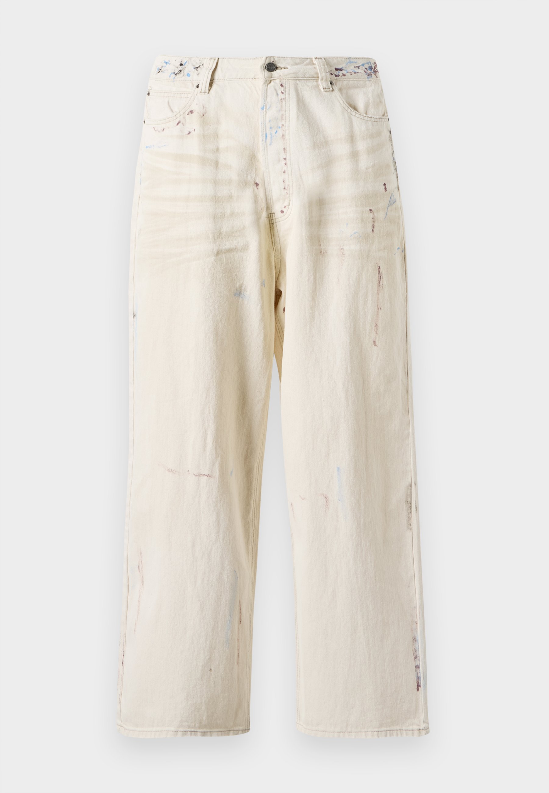 Jaded London PAINT COLOSSUS - Baggy Jeans - ecru/off-white
