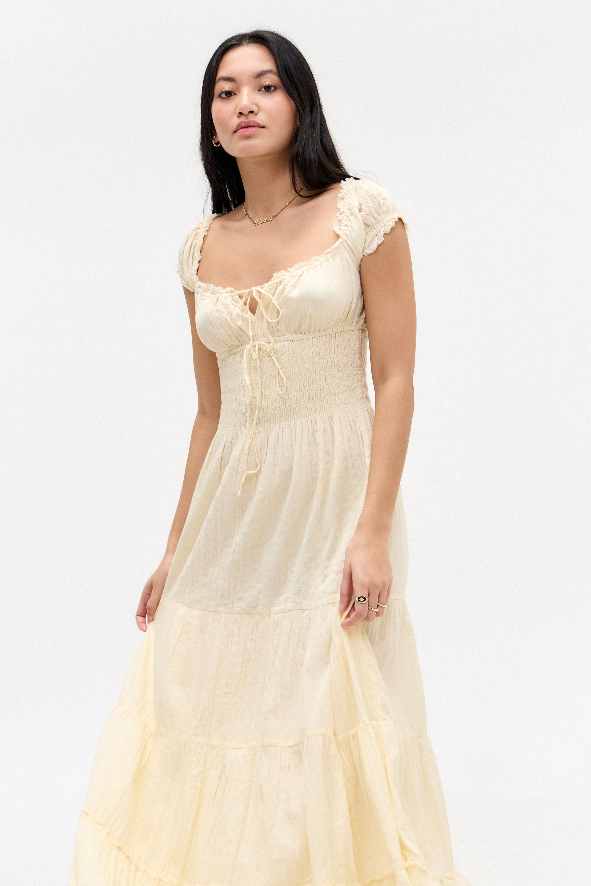 BDG Urban Outfitters SIENNA MAXI DRESS - Day dress - buttermilk/off-white - Zalando.ie BDG Urban Outfitters SIENNA MAXI DRESS - Day dress - buttermilk/off-white - Zalando.ie