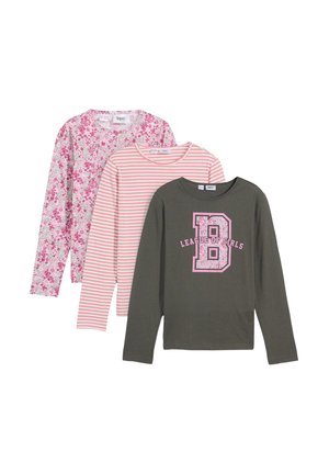 3ER PACK - T-shirt à manches longues - pink